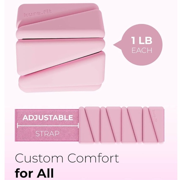 Pink Ankle/Wrist Weights - Picture 2 of 3